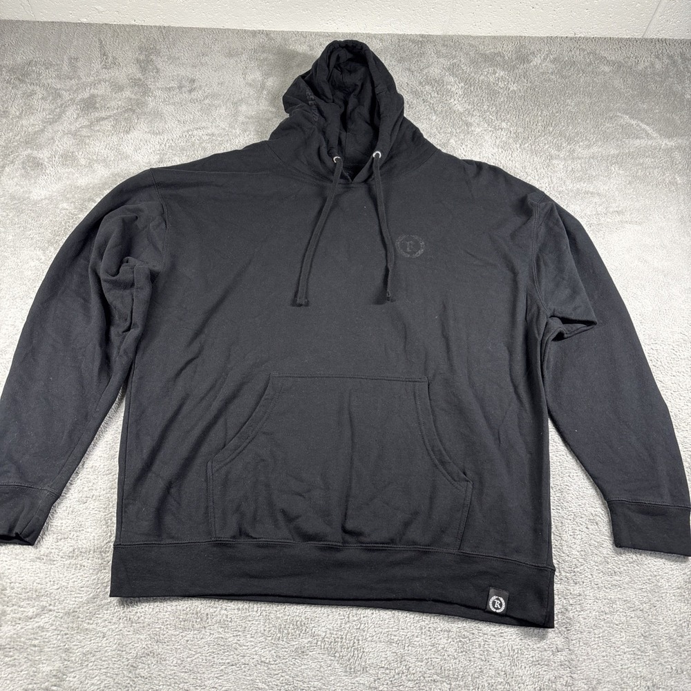 REPRESENT LTD. Black On‎ Black. Pullover Sweatshirt Hoodie Mens - Size 2XL -